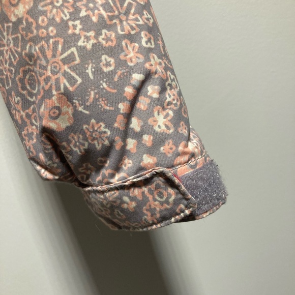 Girls Columbia heavy coat Sz Med 10/12. Very lightly used. Gray and peach/pink. - Picture 4 of 9